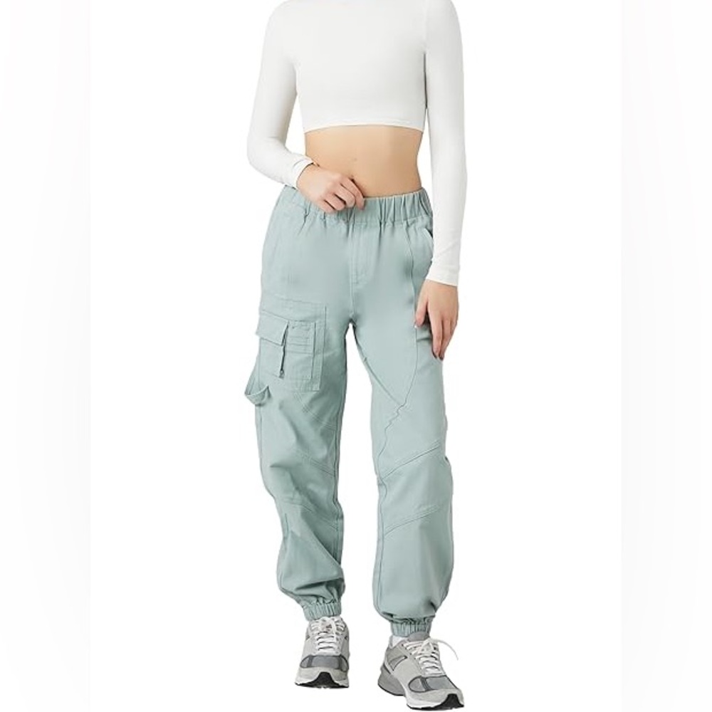 Forever 21 Women's Ruched Pocket Joggers